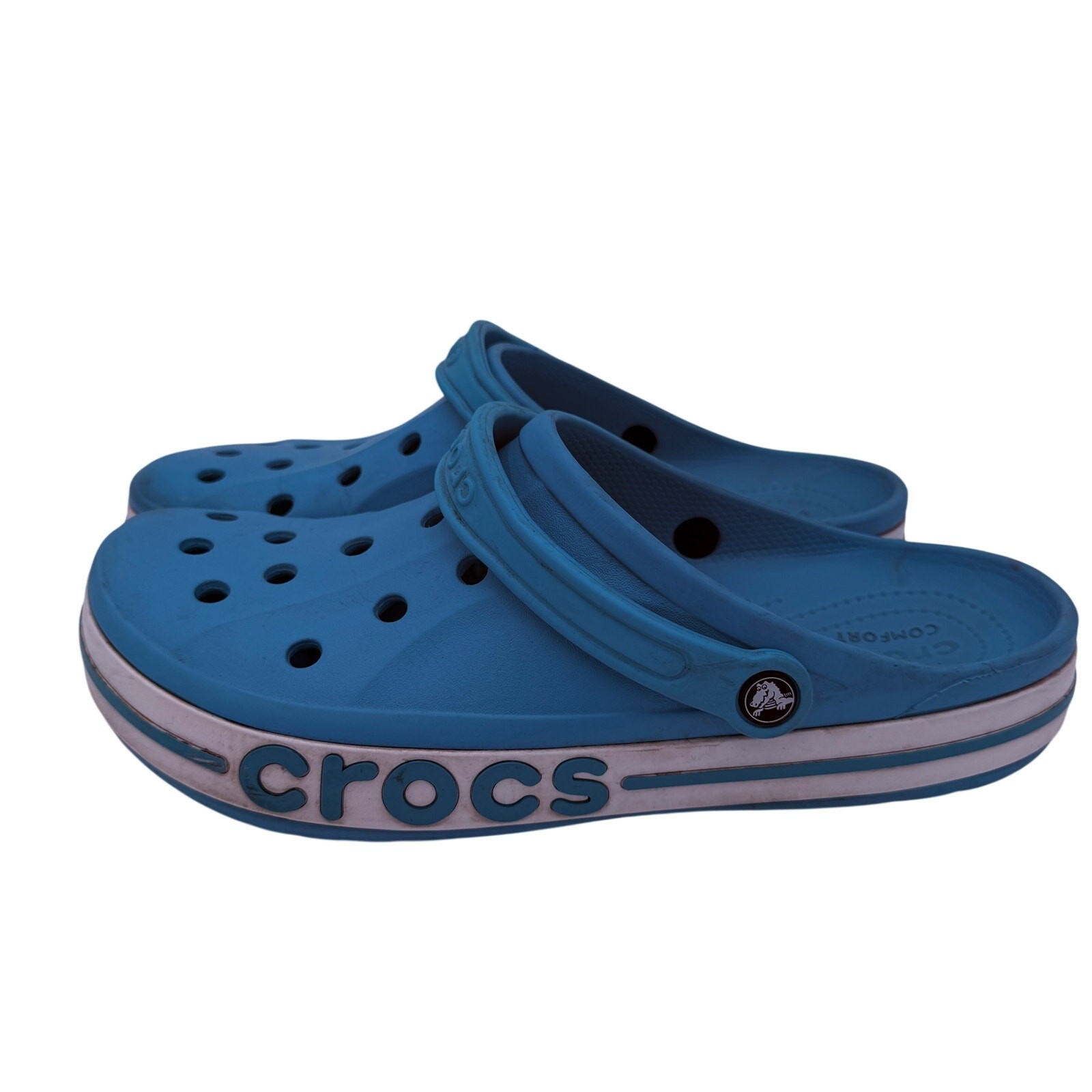 Crocs Men’s Bayaband Turquoise Blue Clogs Sandals Size 13