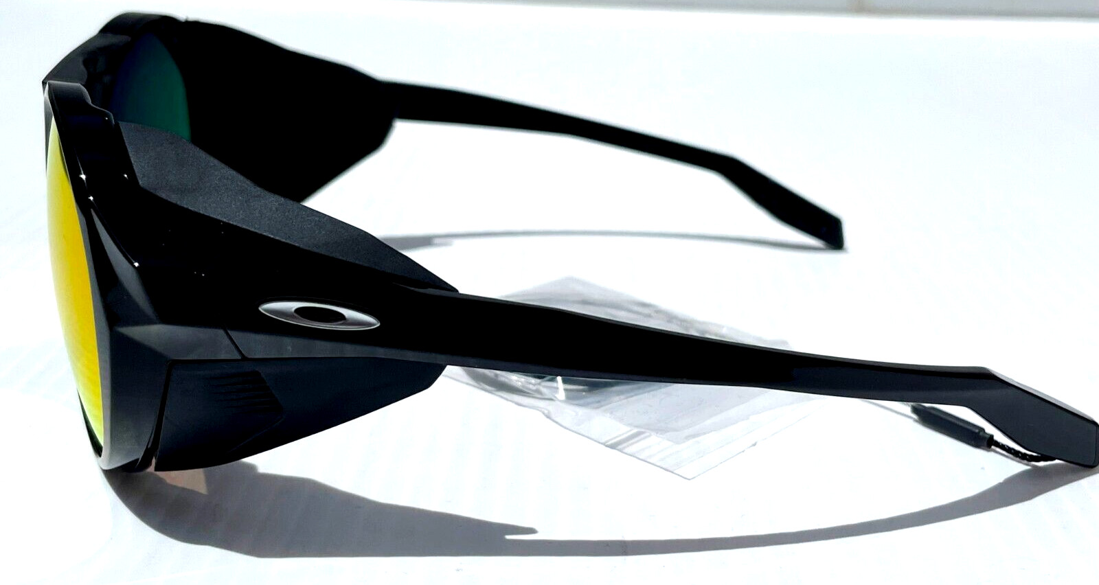 Oakley CLIFDEN Polished Black Round POLARIZED Galaxy Ruby Lens Sunglass 9440