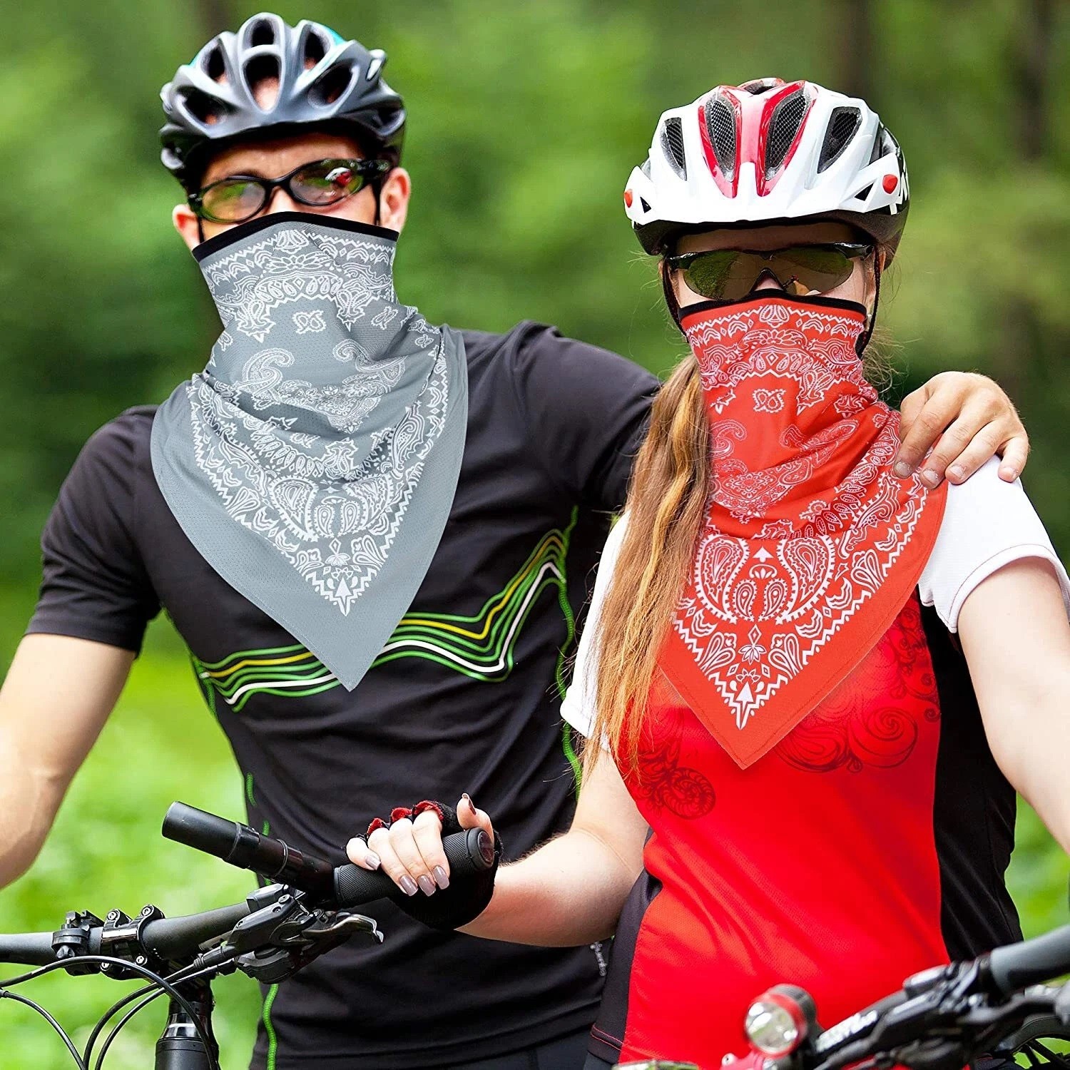 Balaclava UV Protection Face Mask Paisley Print Neck Gaiter Bandana Cover Scarf