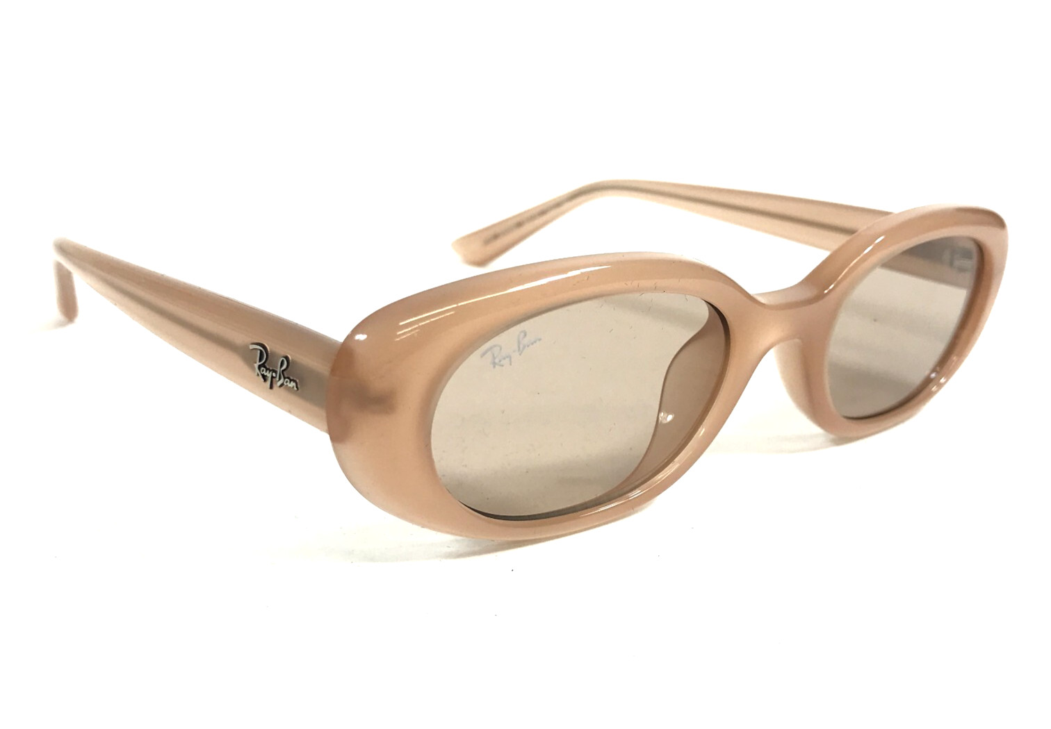 Ray-Ban Sunglasses RB4441D 678793 Opal Beige Oval Frames with Light Brown Lenses