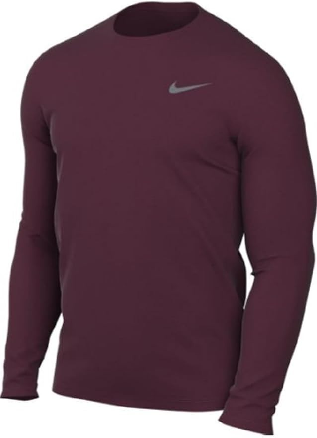 Nike Legend Dri-Fit T-Shirt Long Sleeve Deep Maroon ALL SIZES 727980 NEW