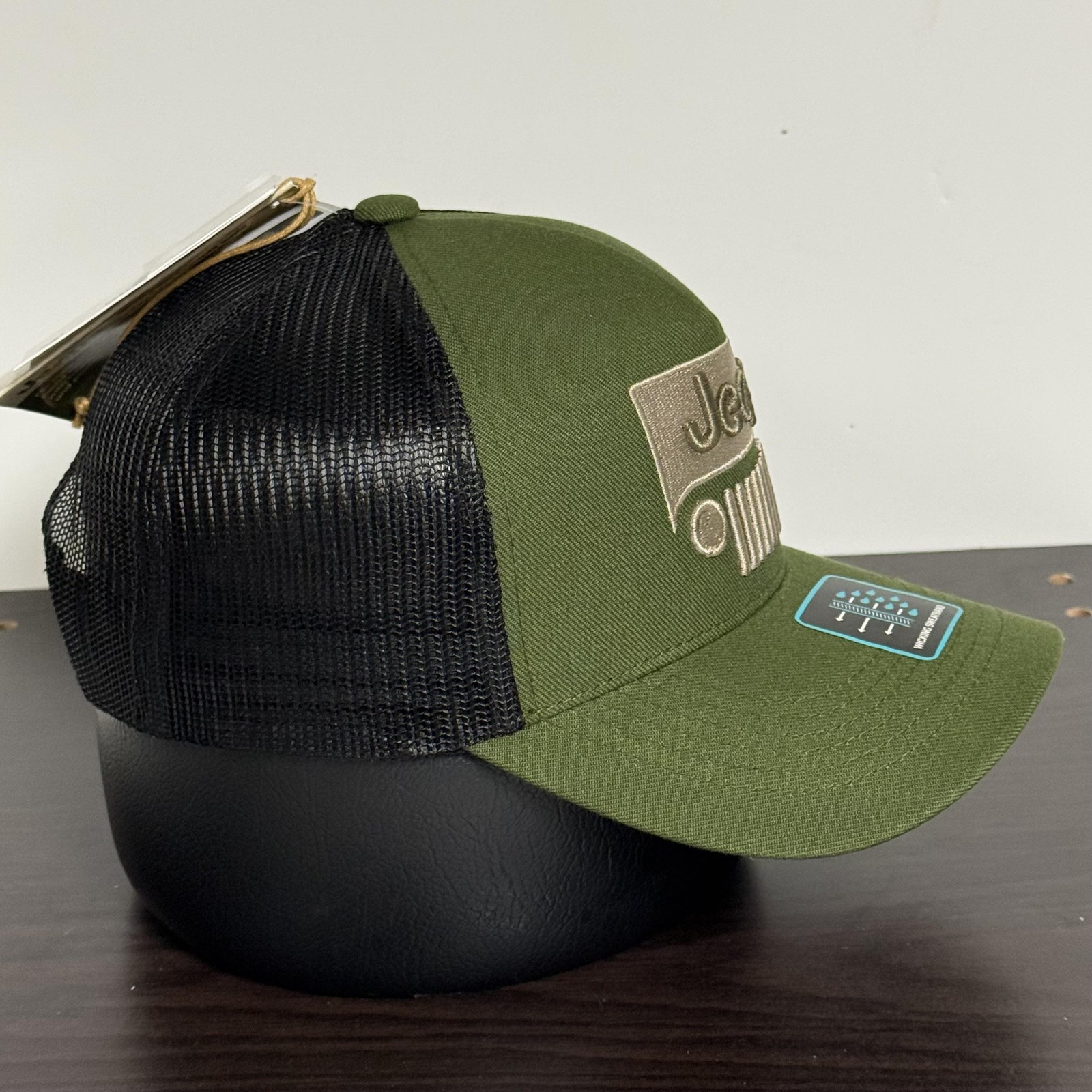 Jeep Grill Snapback Hat Green/Black Duck on Side Adult Adjustable Cap NEW!