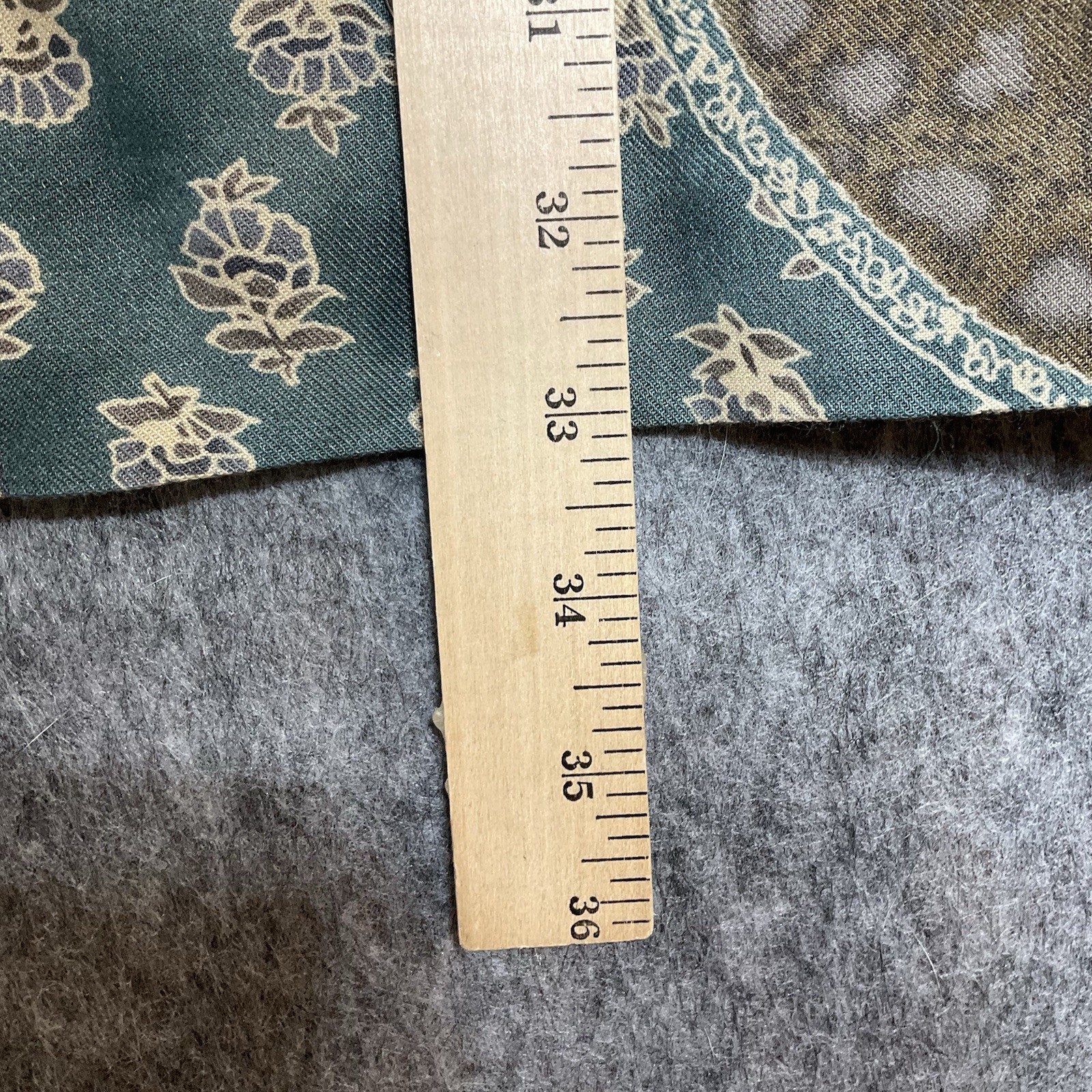 Talbots Skirt Womens Medium Green Geometric Wool Blend Maxi Capsule Cottage