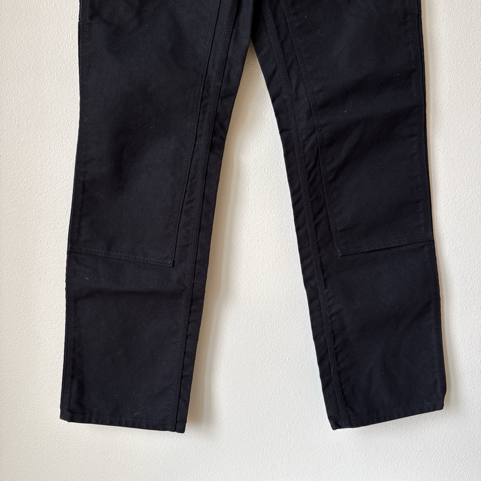 UNION MADE USA Carhartt B01 BLK Loose Fit Double Knee Duck Jean 30X34 Work Crisp