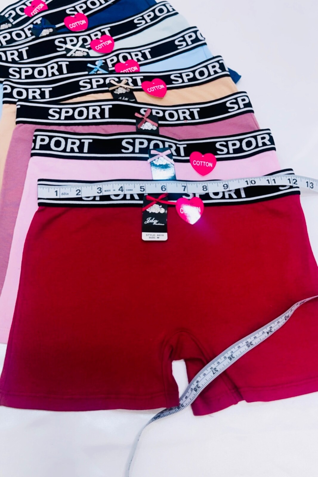 6 Pack Women’s Sports Cotton Boxer Shorts BoyShorts Yoga Fitness Gym 010 S~2XL