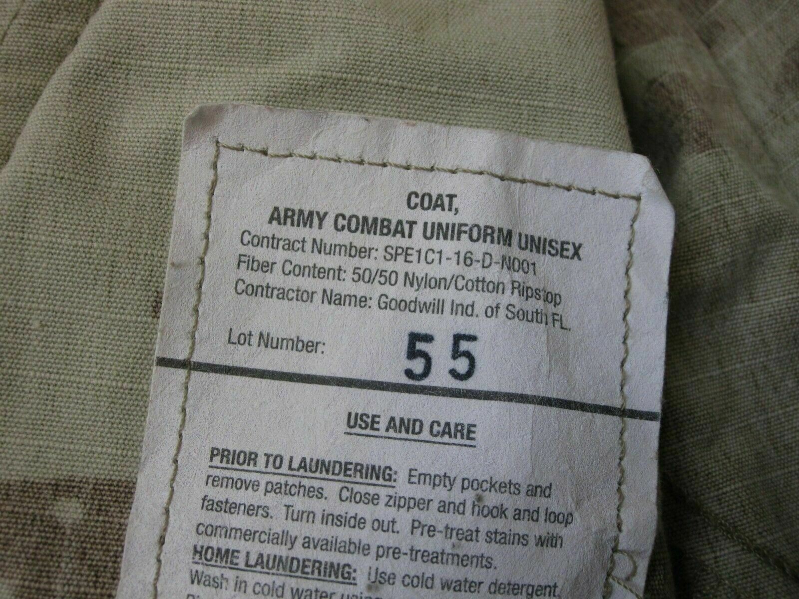 USED ARMY OCP SCORPION W2 MULTICAM TOP UNIFORM COAT NORMAL MATERIAL ACU JACKET1