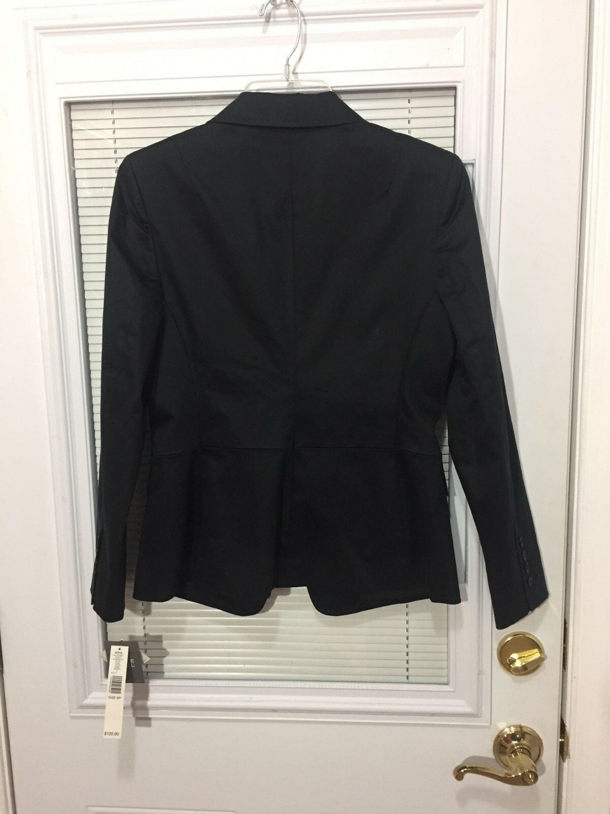 Kate Hill Women’s Single Button Black Blazer Natural Blend Sz 6 Petite MSRP $120