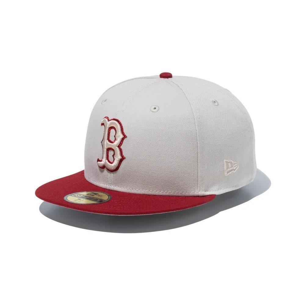 New Era 59FIFTY Rising Sun MLB Boston Red Sox Stone Red Unisex 15087746