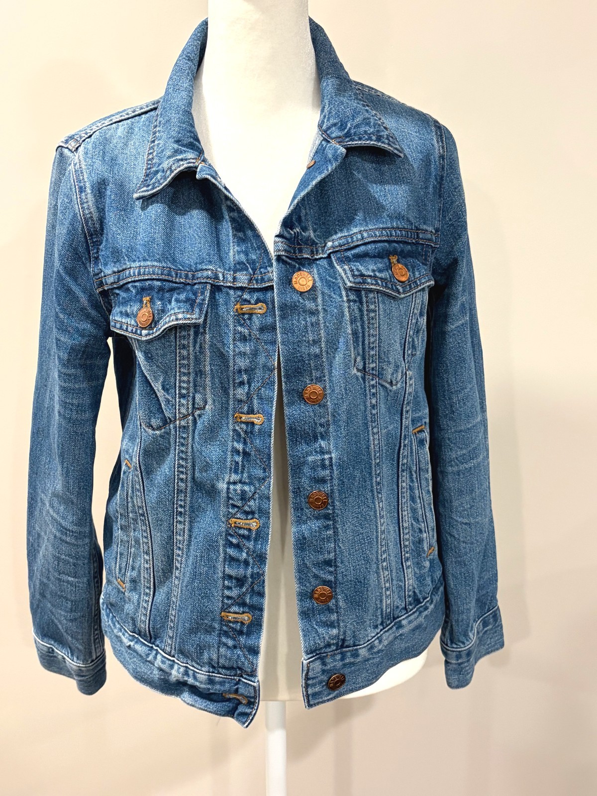 Madewell The Classic Jean Jacket Womens S Indigo Blue Denim Trucker Capsule Work