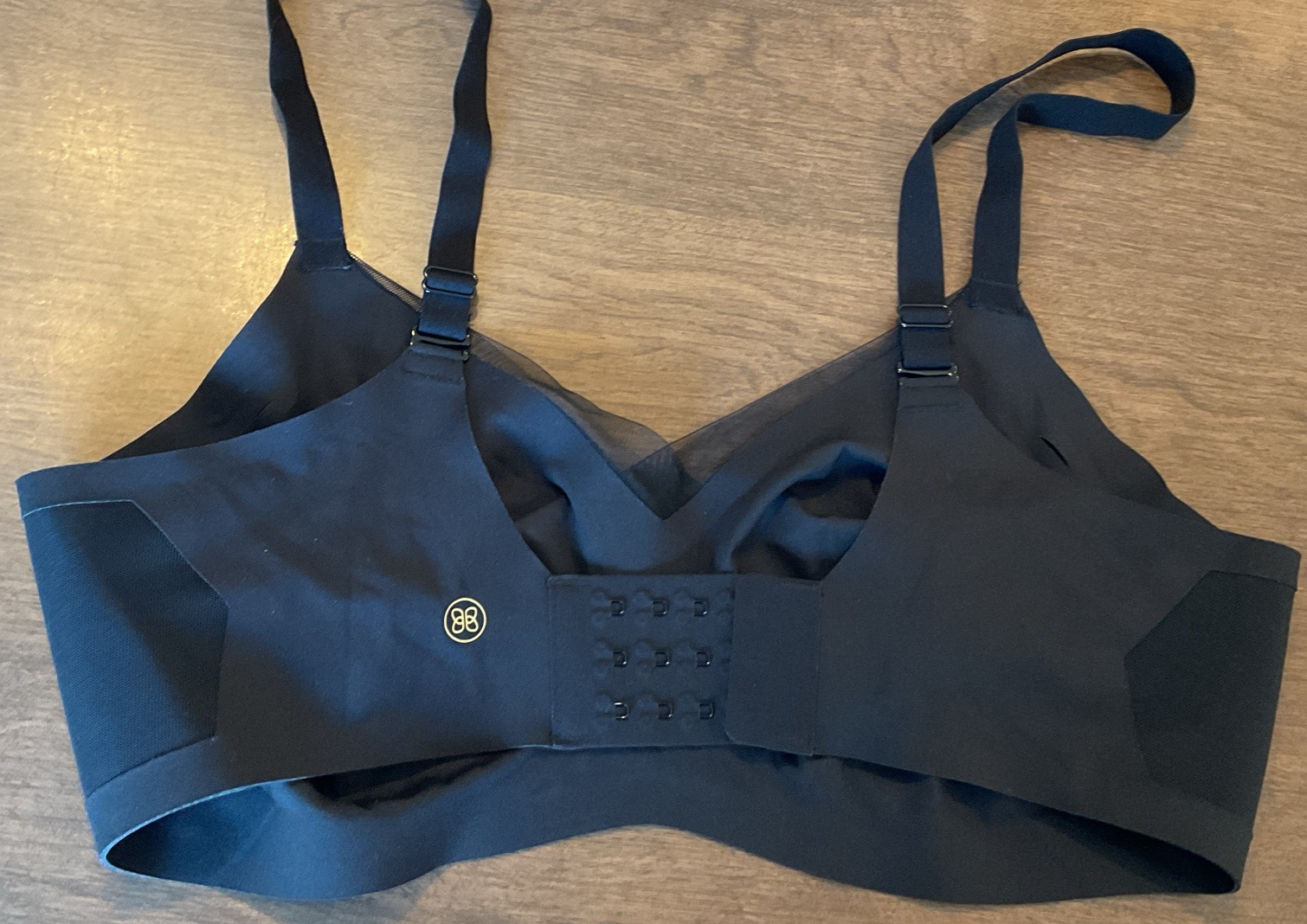 Honeylove Women’s Crossover Wire Free Bra Black Medium 36B / 36C No Pads New