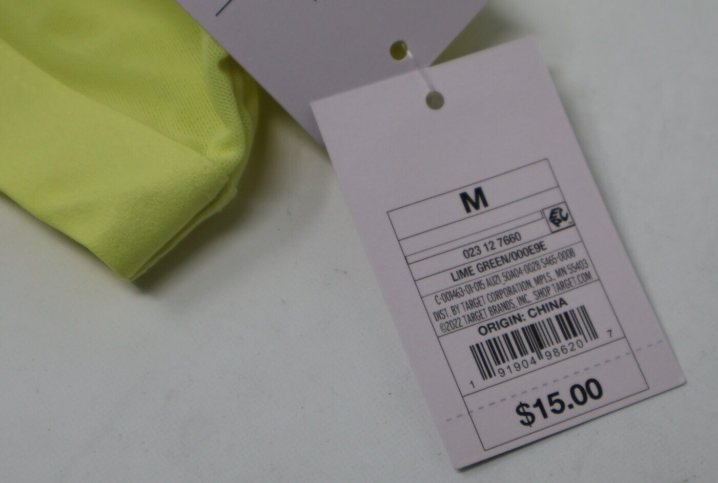 Auden Lime Green Yellow Mesh Bralette Bra Size Medium New