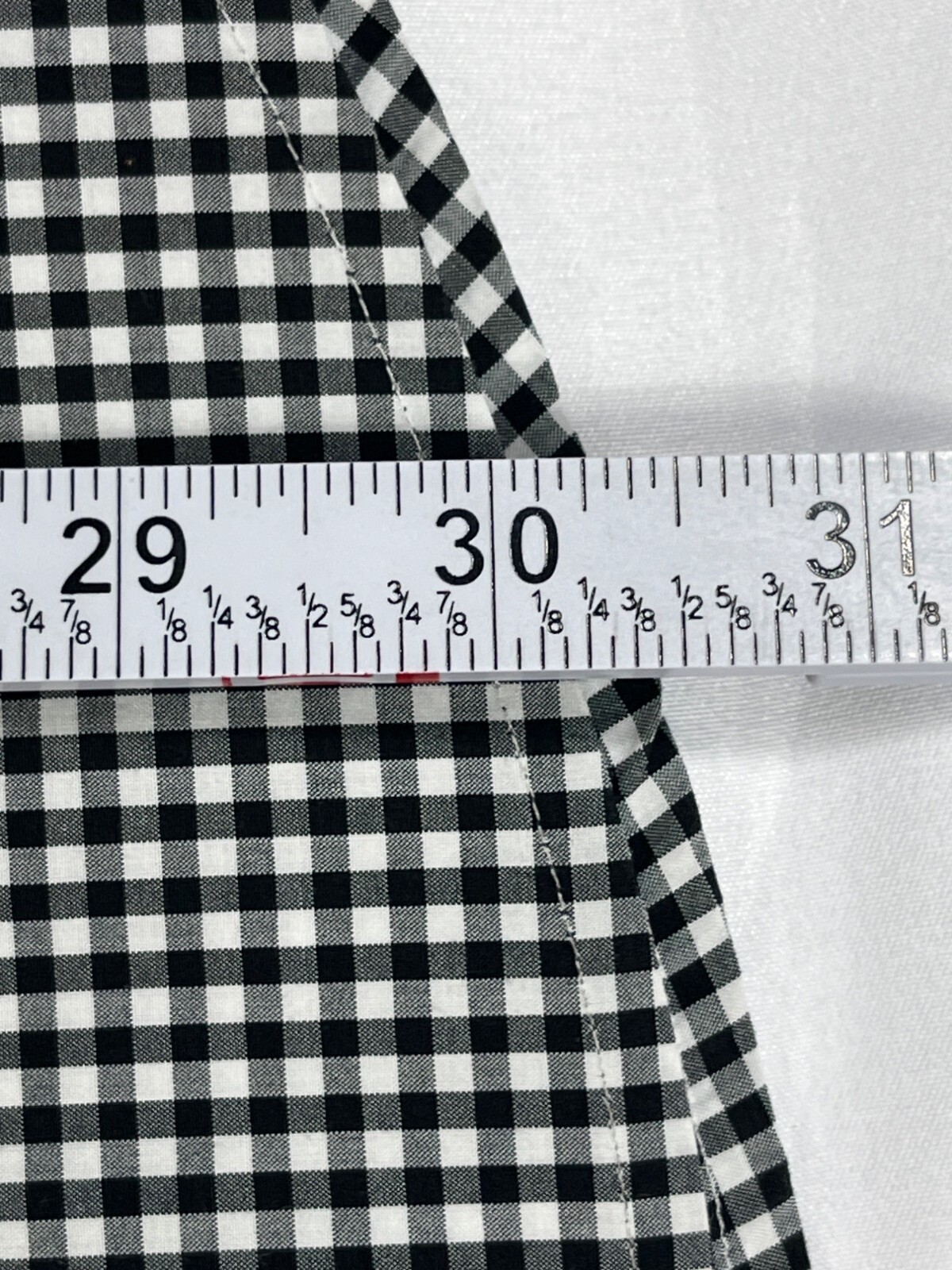 Business to Business SKU 7781 Mens Black Checkered Button-Up Shirt Size XL