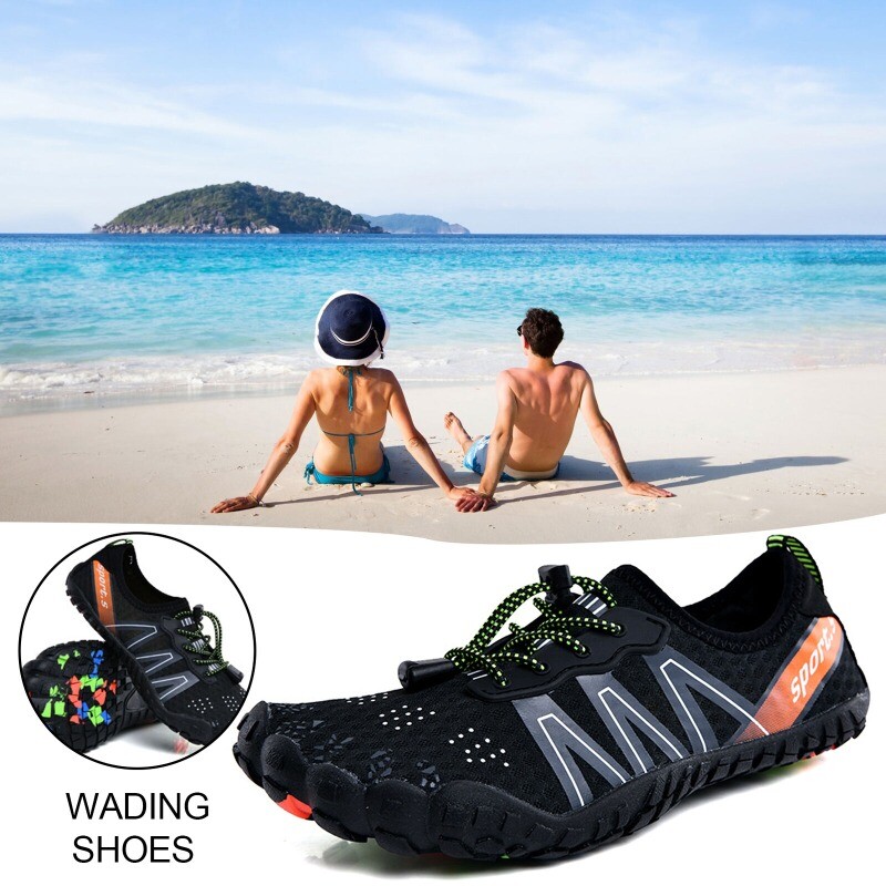 Unisex Water Shoes Rubber Quick Dry Non-slip Barefoot Beach Hiking Sneakers Size