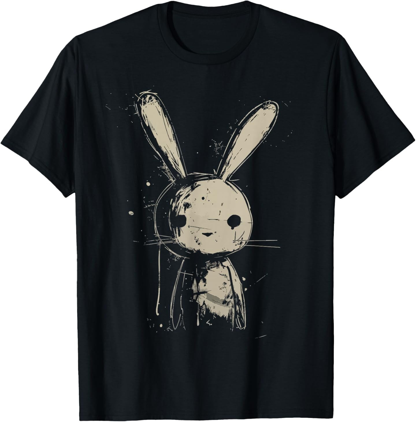 Grunge Bunny Creepy Cute Rabbit Goth Alt Scary Sad Aesthetic T-Shirt