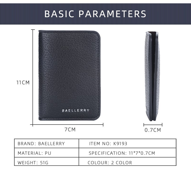Fashion Men’s Bifold Leather Wallet ID Credit Card Holder Billfold Purse Clutch
