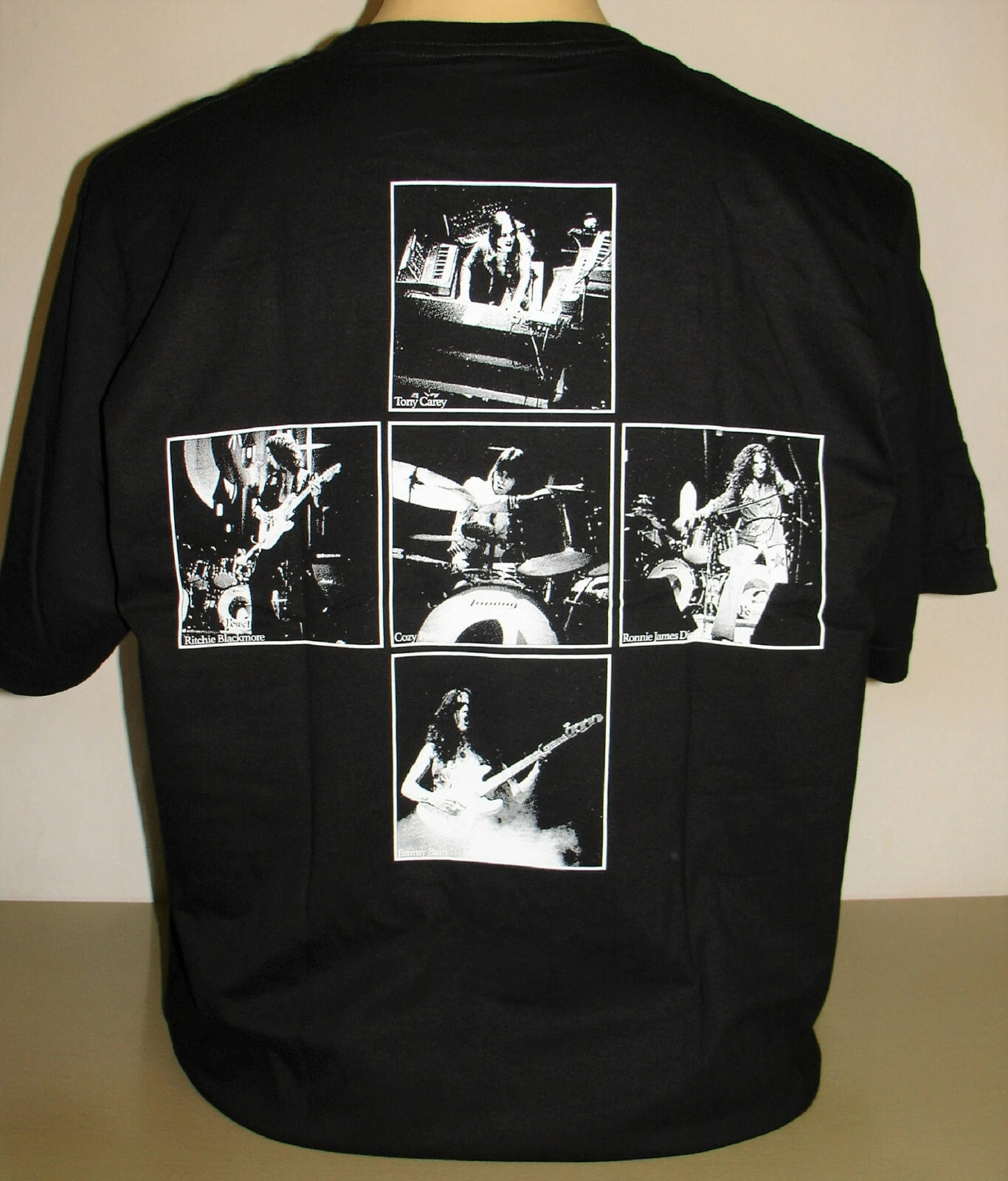 Rainbow Rising Reprint T-Shirt Hard Rock Band Hot Summer