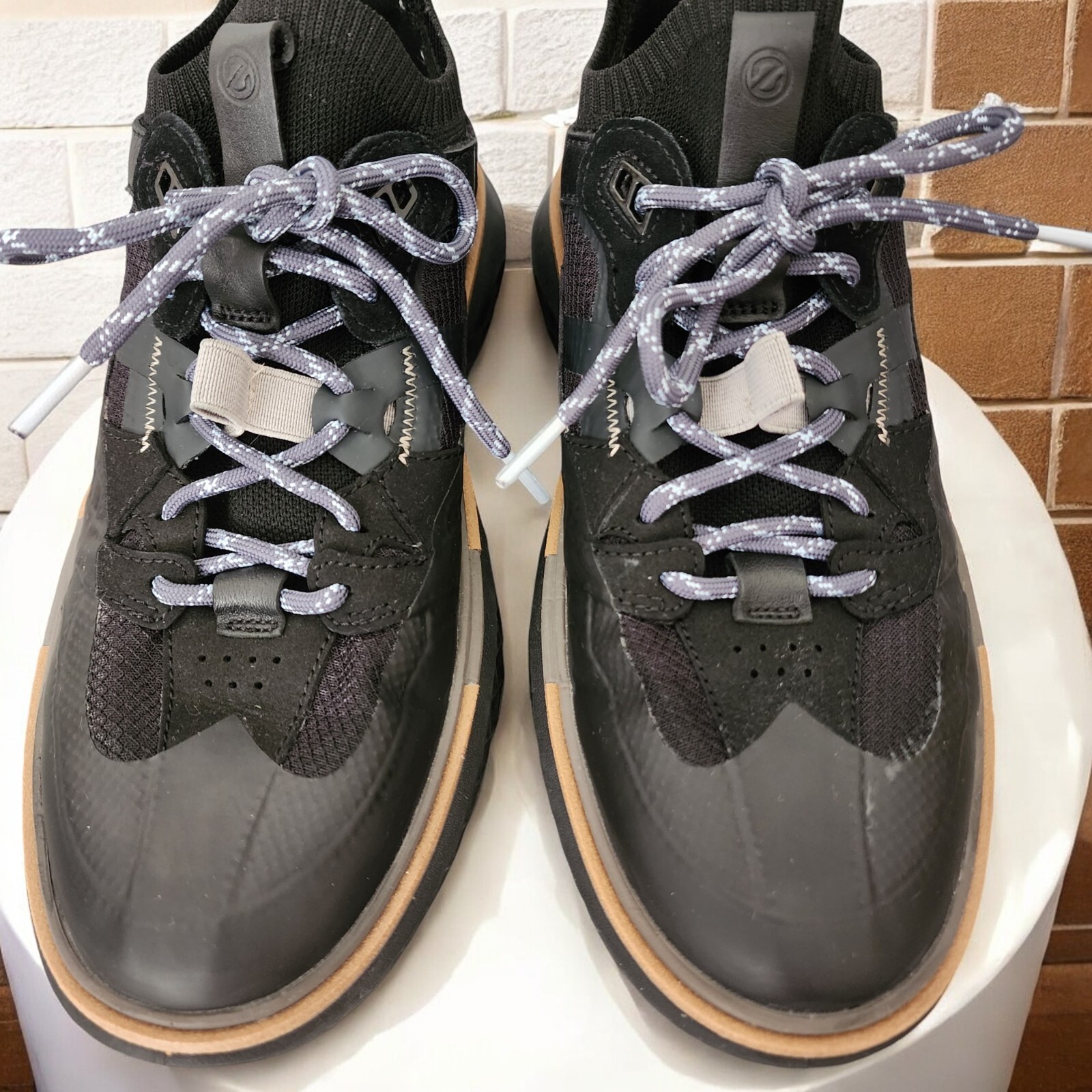 COLE HAAN 5.ZEROGRAND WRK Women’s Shoes 8.5 B Black Dark Pavement Gray Brown