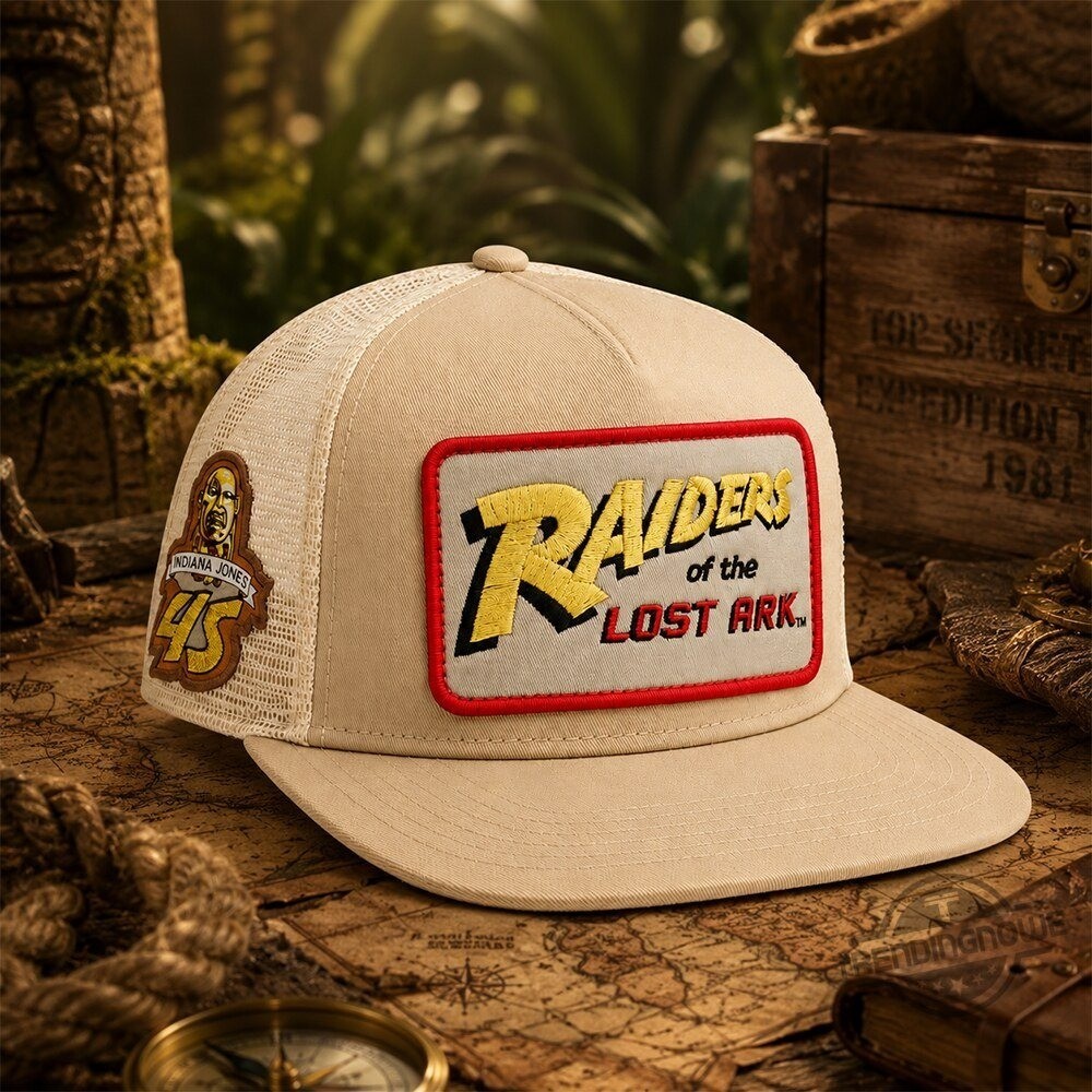 Raiders Of The Lost Ark 45th Anniversary Vintage Hat Movie Fan Adjustable Cap
