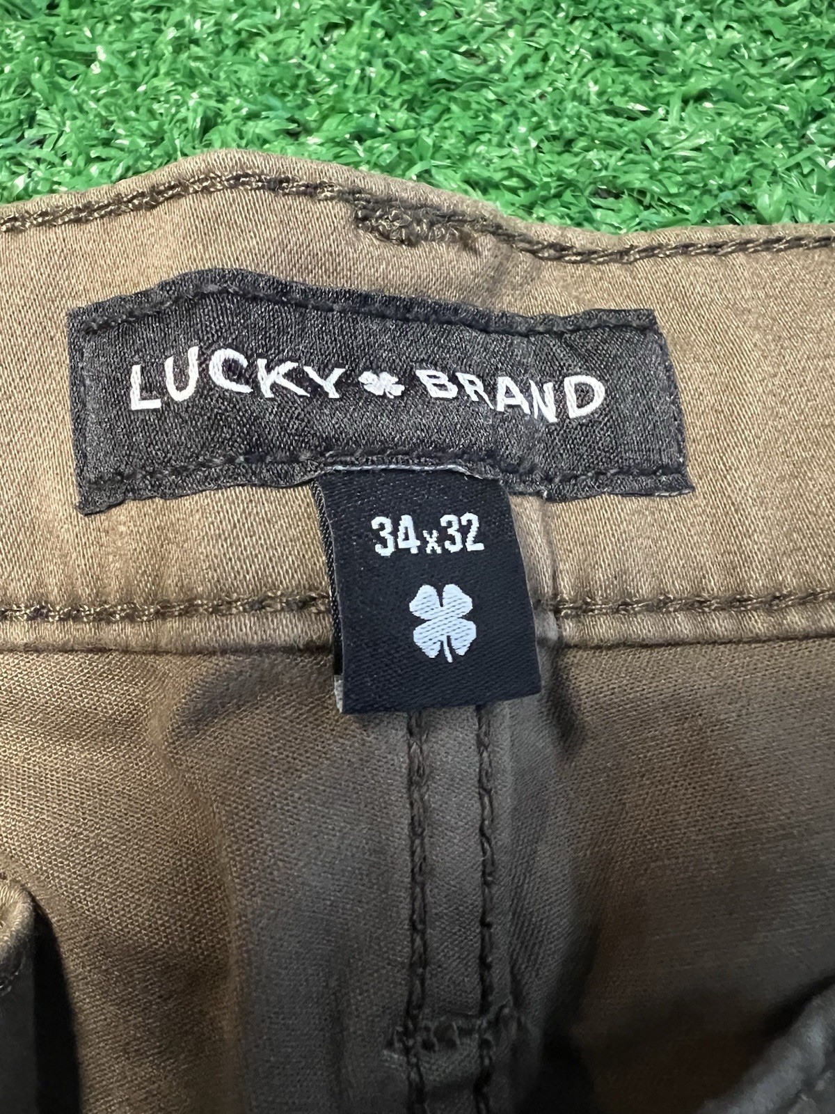 Lucky Brand Jeans Pants Mens 34×32 410 Athletic Straight Stretch Brown – NEW $99