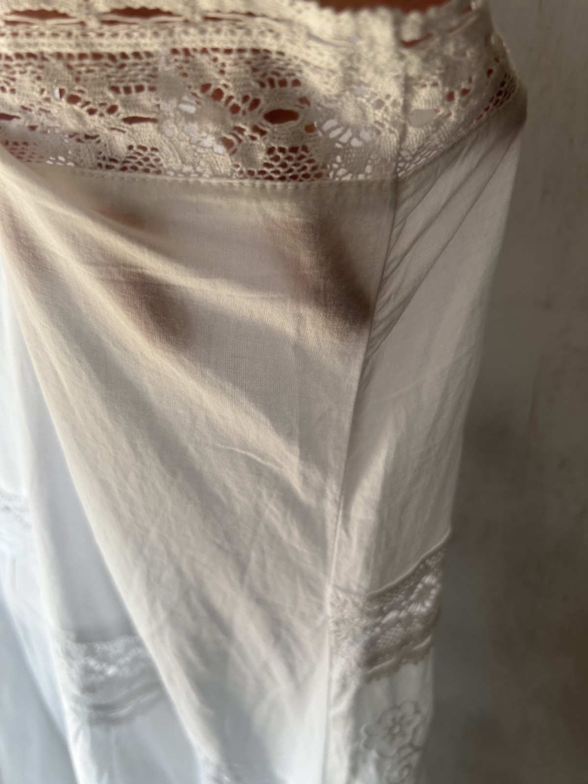 White Embroidered Cami Midi Dress Size 20 Lightweight Cotton New