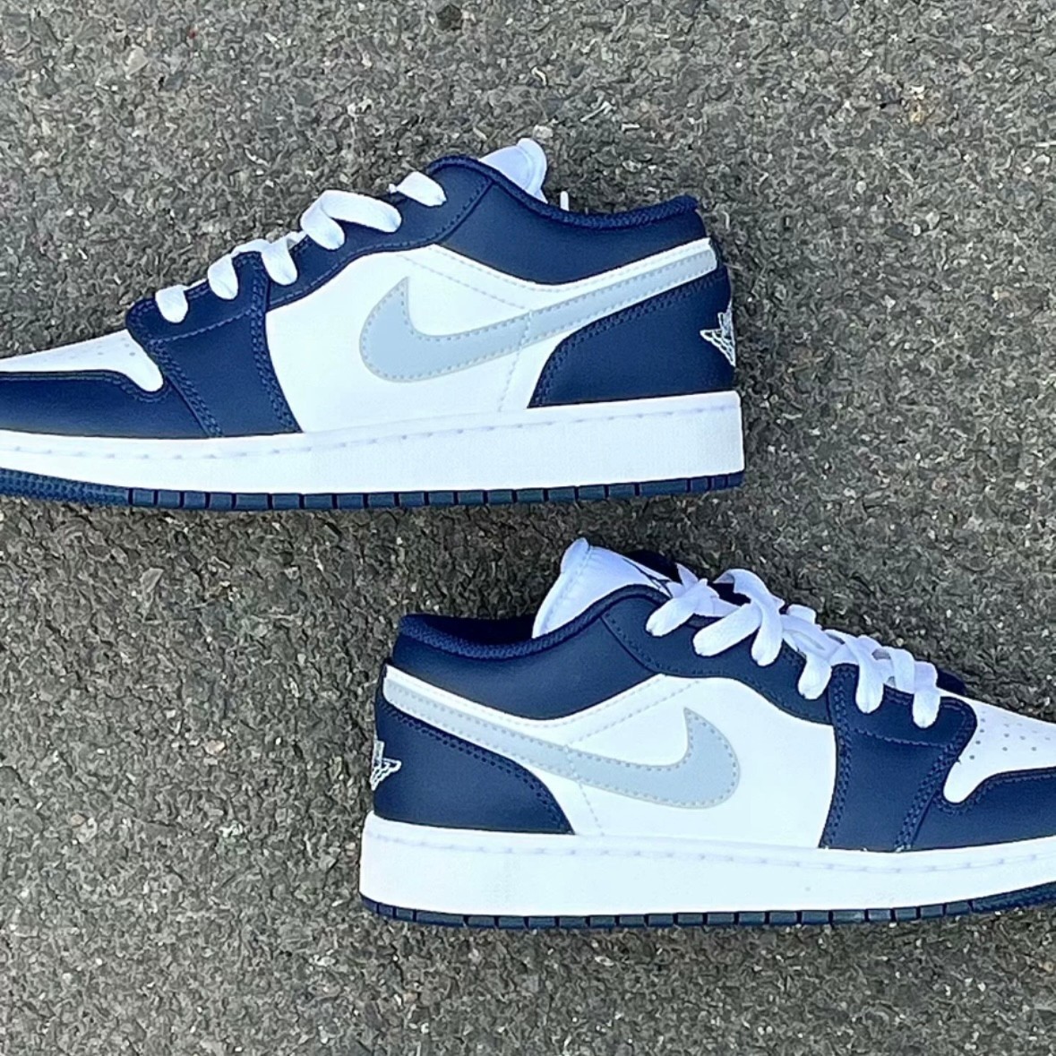 Jordan 1 Low “White/Blue” Men’s Retro Sneakers-AJ1 Low OG Style US 7-12