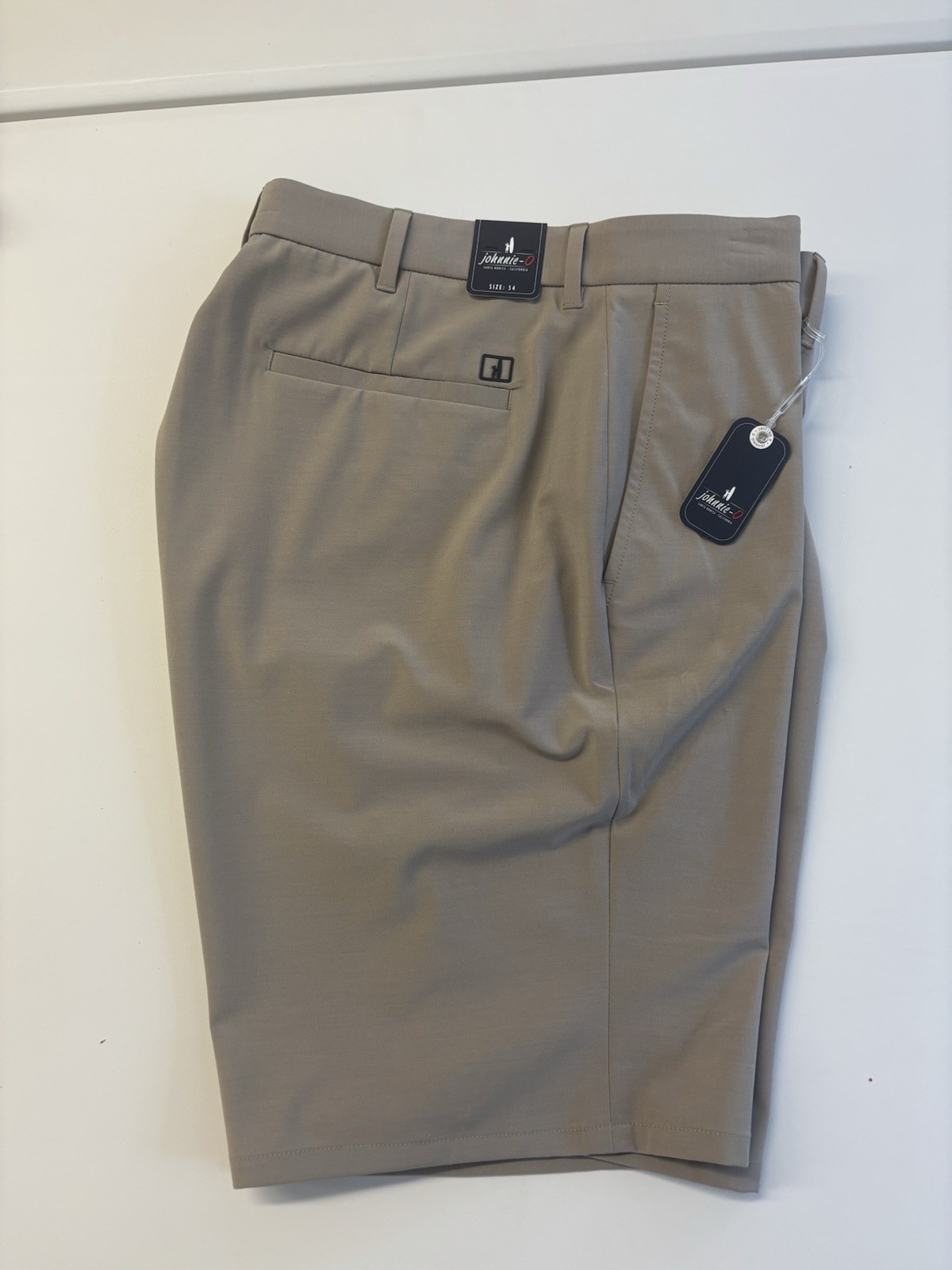 Johnnie-O Mulligan Performance Shorts – Light Khaki – Multiple Sizes