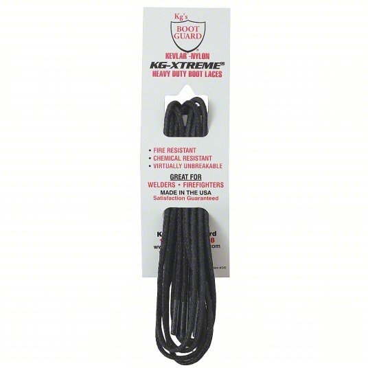 KG’s Boot Guard KG-EXTREM made w/Kevlar Heavy Duty Chemical & Fire Re Boot Laces