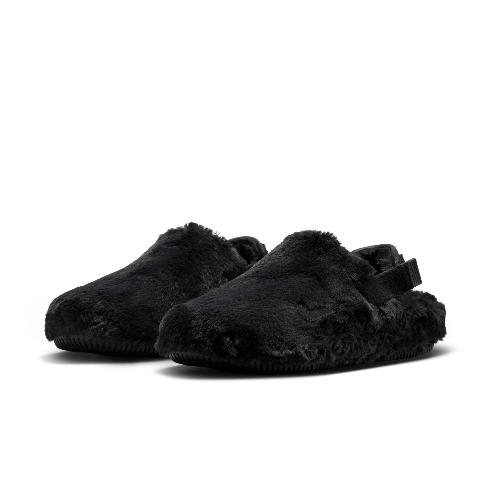 Nike CALM SLIDE SE Women’s Fuzzy Black FZ3119-001 Basic Active Slides