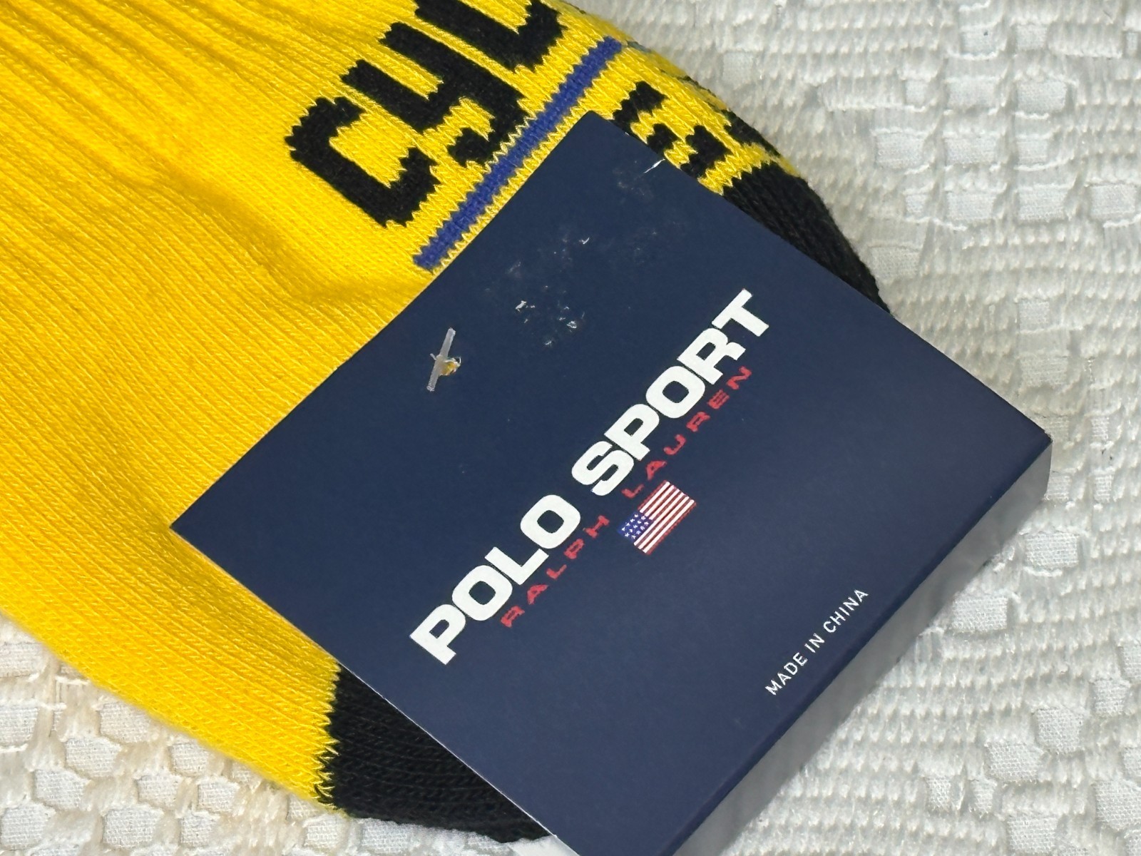 POLO SPORT COTTON BLEND CYCLING TEAM QUARTER CREW SOCKS RALPH LAUREN MENS 10-13