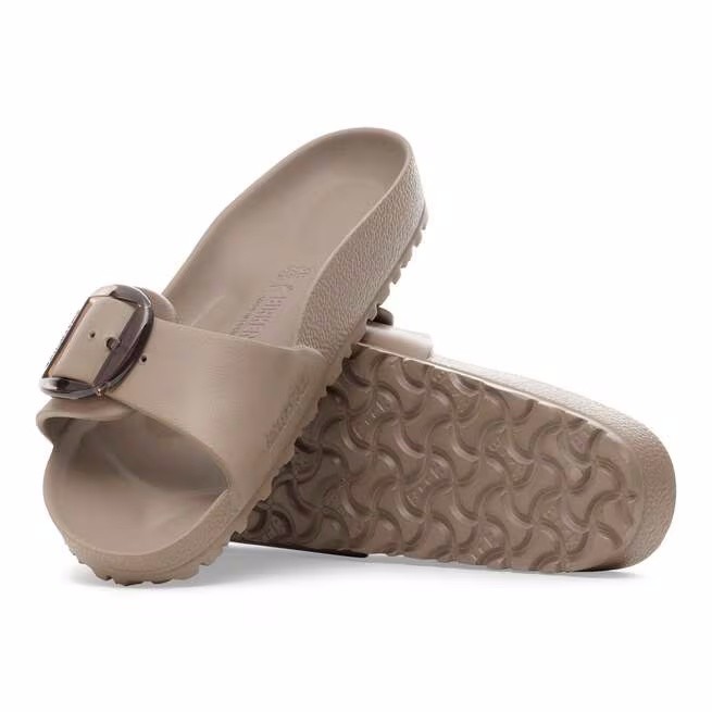 Birkenstock Womens Madrid Big Buckle EVA Sandals 1030479 – Grey Taupe