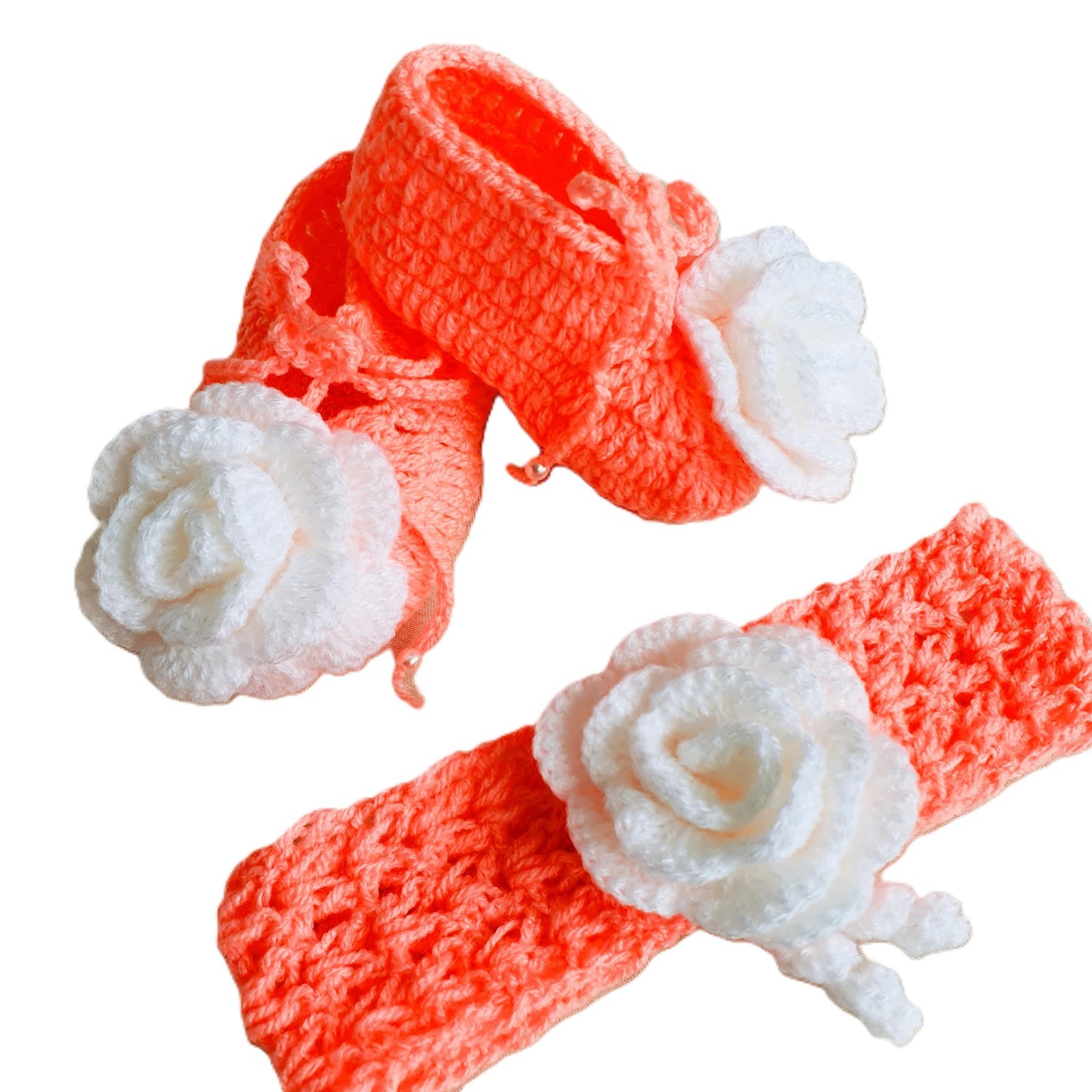 Baby Girl Soft Handmade Kit Crochet Dress for 0-3 months Kids