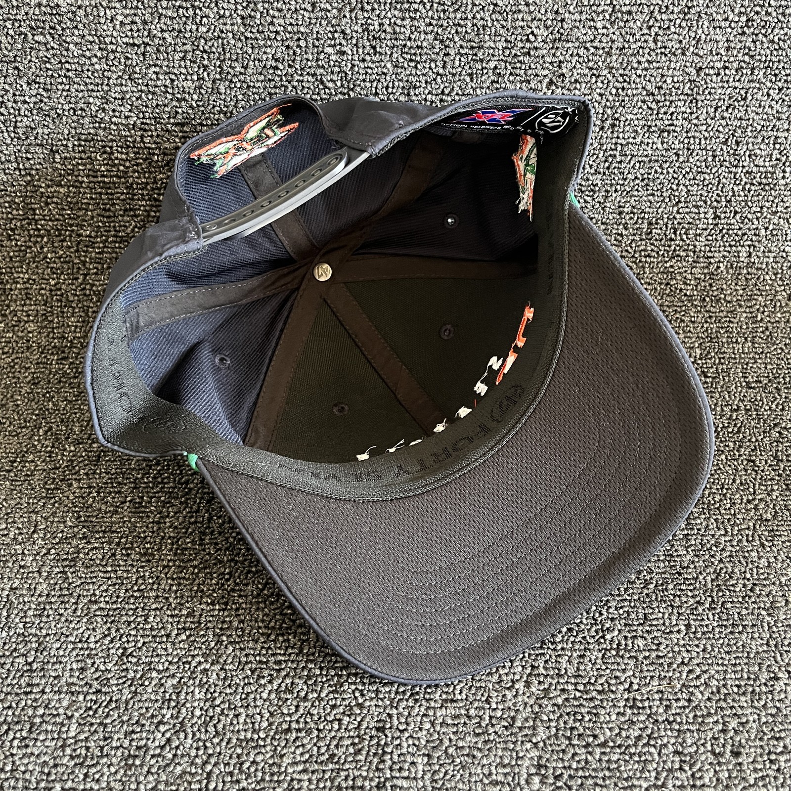 ’47 Football Seattle Dragons Snapback Structured Adjustable Grey Orange Green Ba