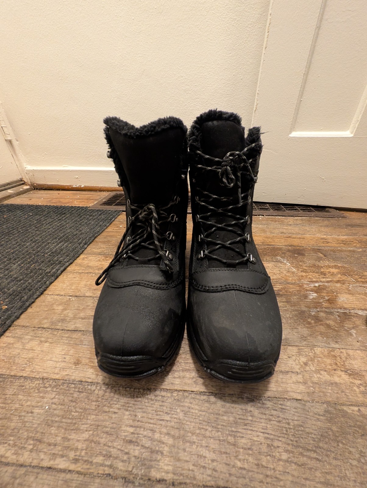 Weatherproof Winter Boots Black, Size 12