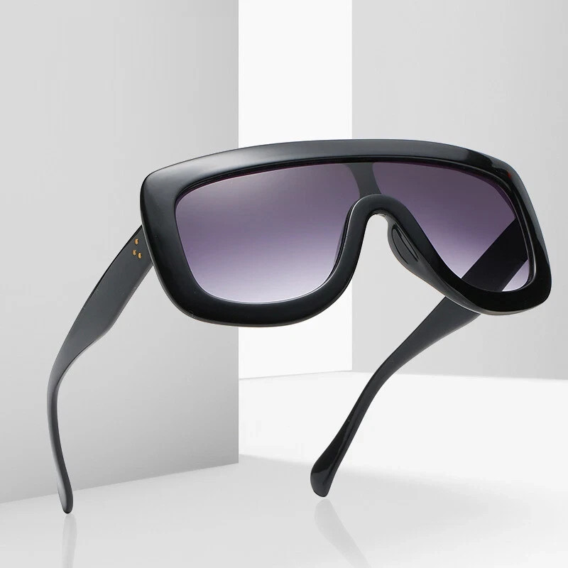 Women Sunglasses Fashion Luxury Oversized Shades One Piece Style Lentes Gafas