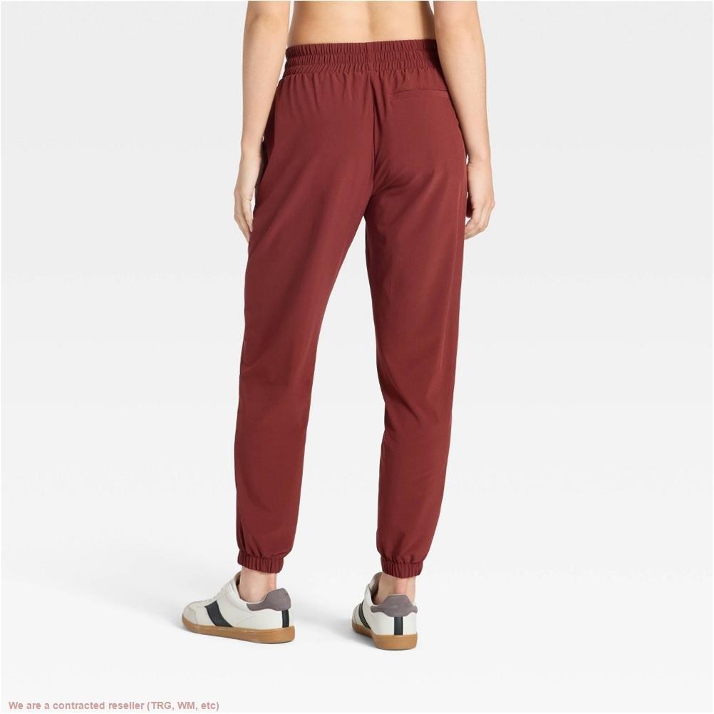 Women’s Active Light Mid-Rise Joggers – All In Motion Maroon L *SEE DEAL!!!*