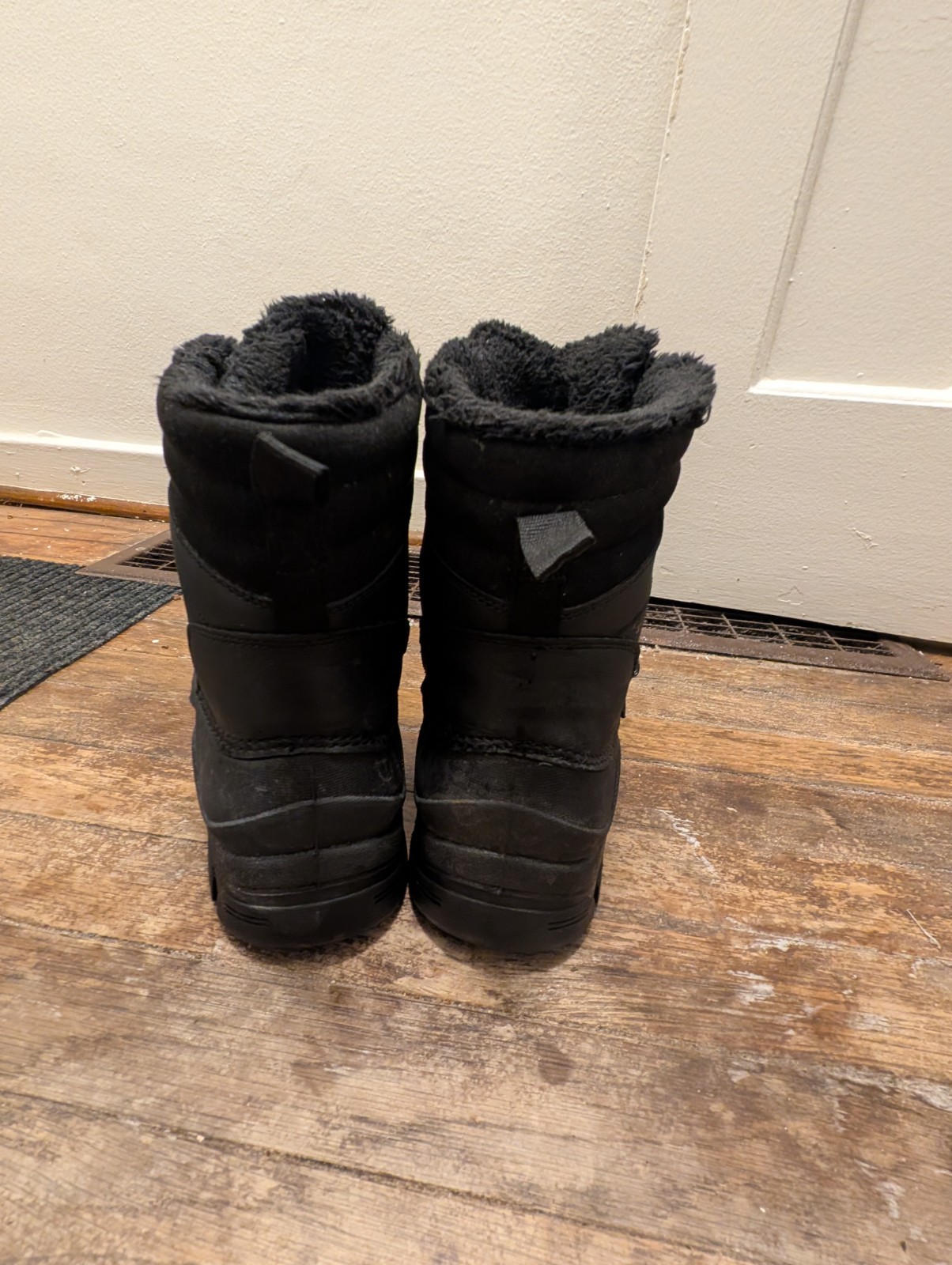 Weatherproof Winter Boots Black, Size 12