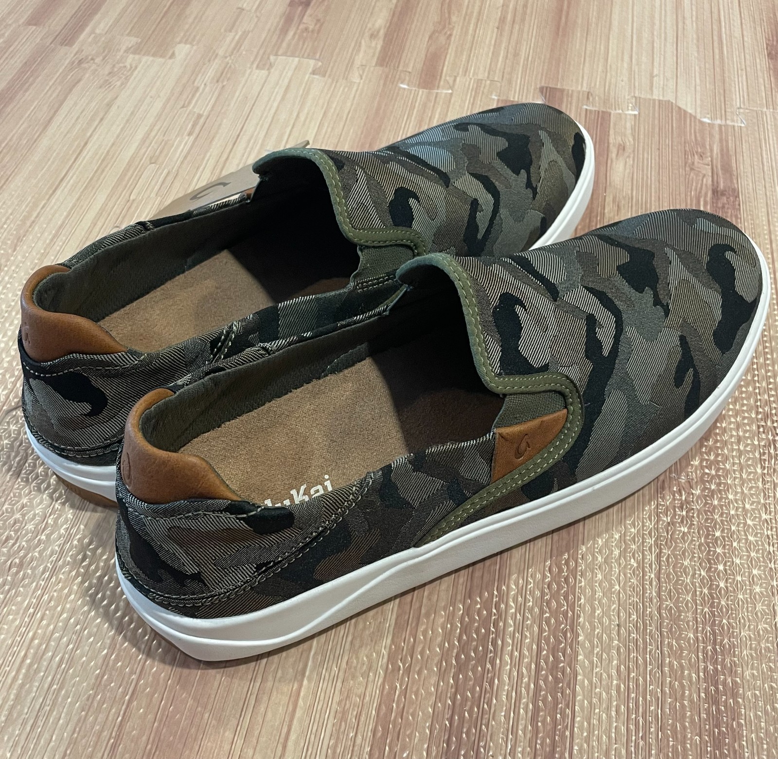 NEW Olukai Lae’Ahi Pa’i Men’s Camo Slip-On Shoes (MSRP:$130)