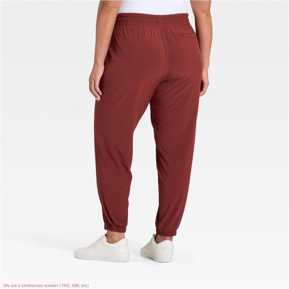 Women’s Active Light Mid-Rise Joggers – All In Motion Maroon L *SEE DEAL!!!*