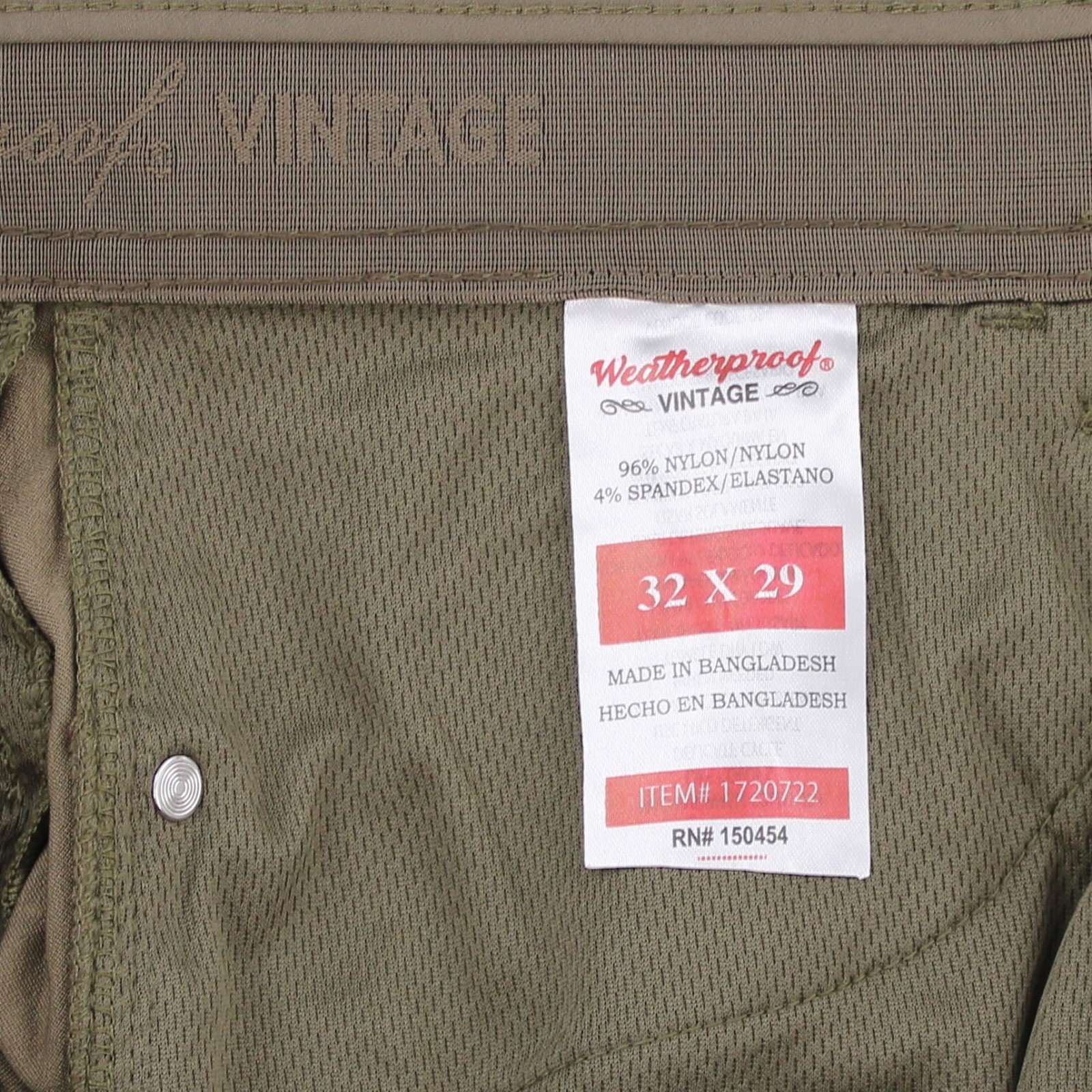 Weatherproof Vintage Comfort Stretch Pants, Men’s Tapered, 5 Pocket Design