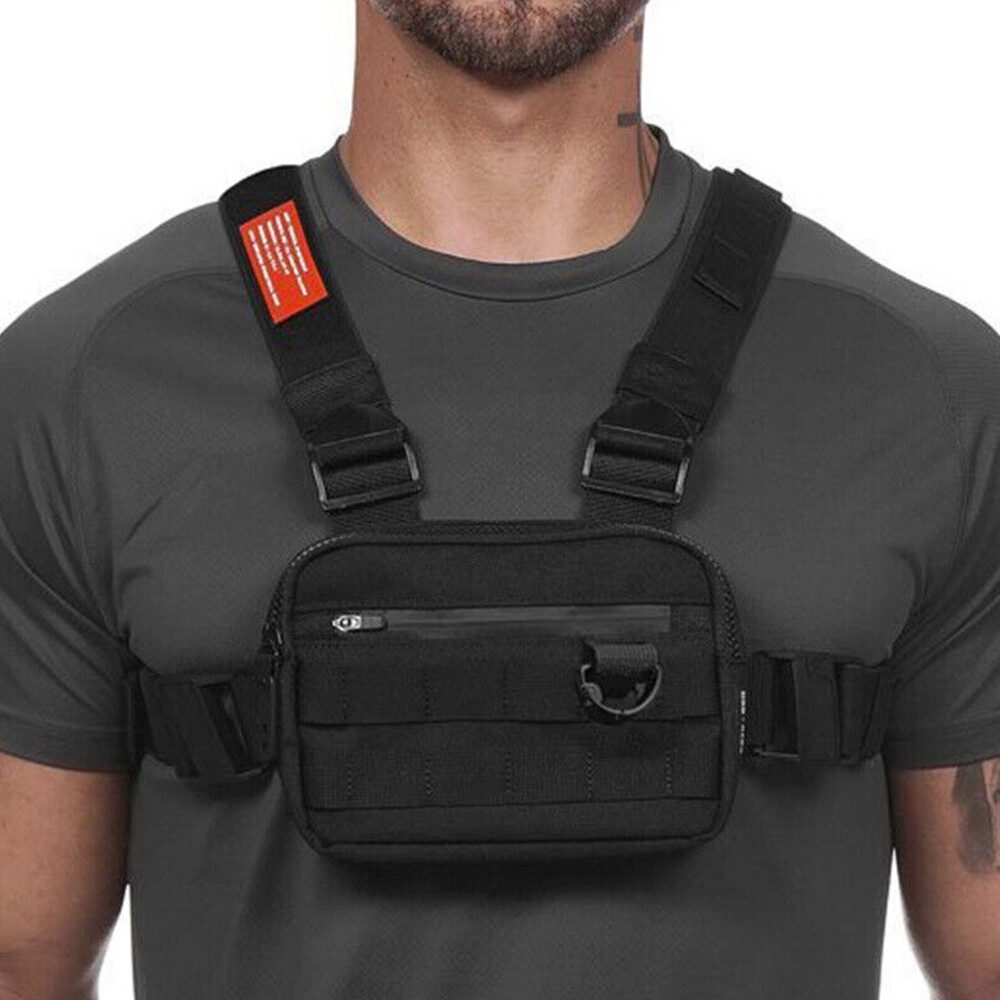Tactical Combat Chest Rig Bag Vest Bags Front Pouch Recon Concealed Carry Pouch