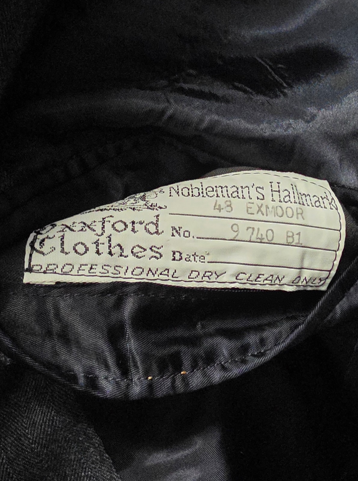 Oxxford 48R 40×28 Blue Full Suit Stripe 2-Button Wool
