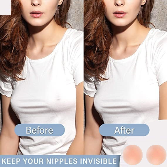 10PCS Nippleless Covers Women Reusable Invisible Adhesive Pasties Silicone Cover