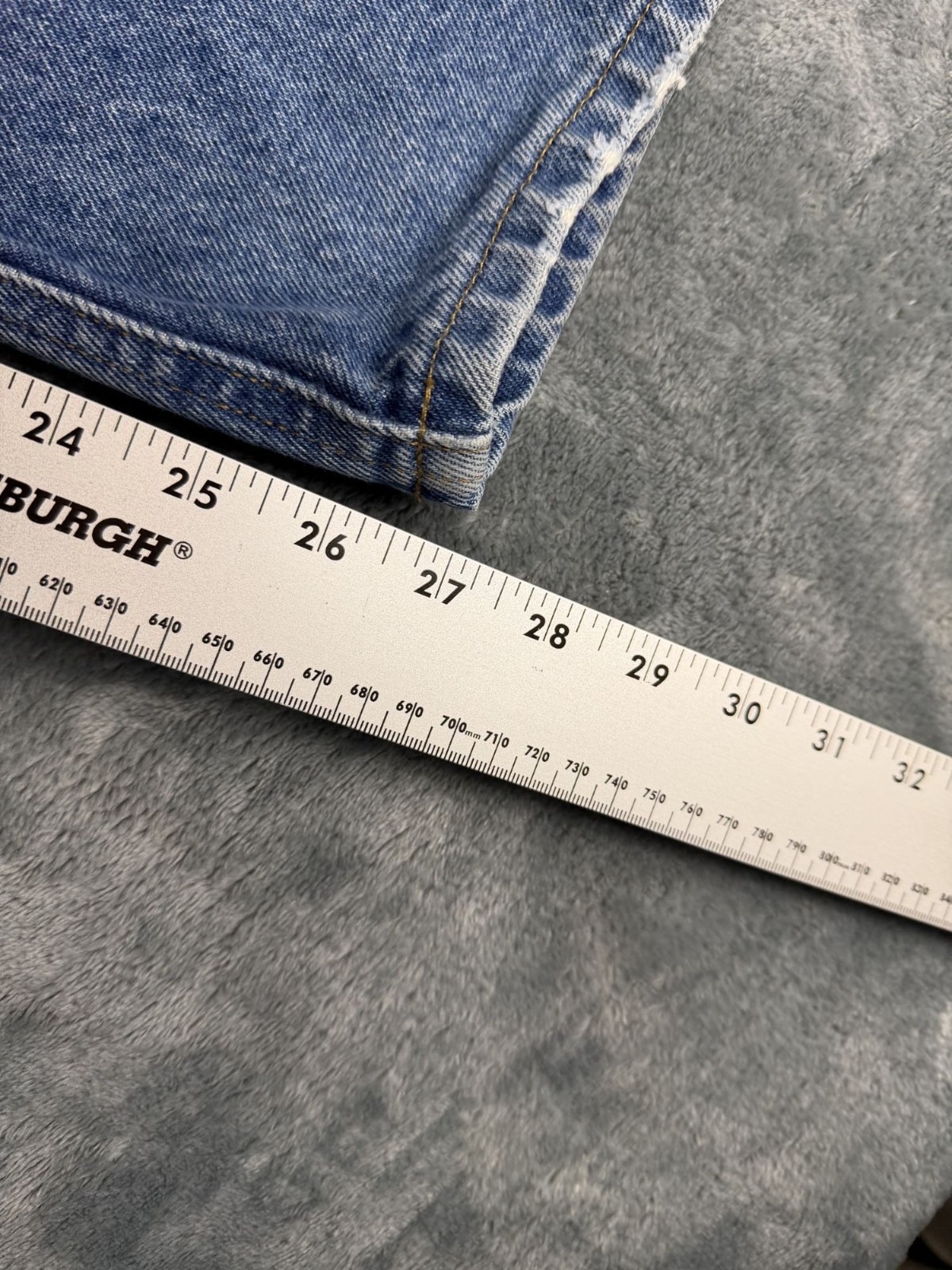 Carhartt Mens Relaxed Fit Blue Denim Jeans B17 DST 48×28