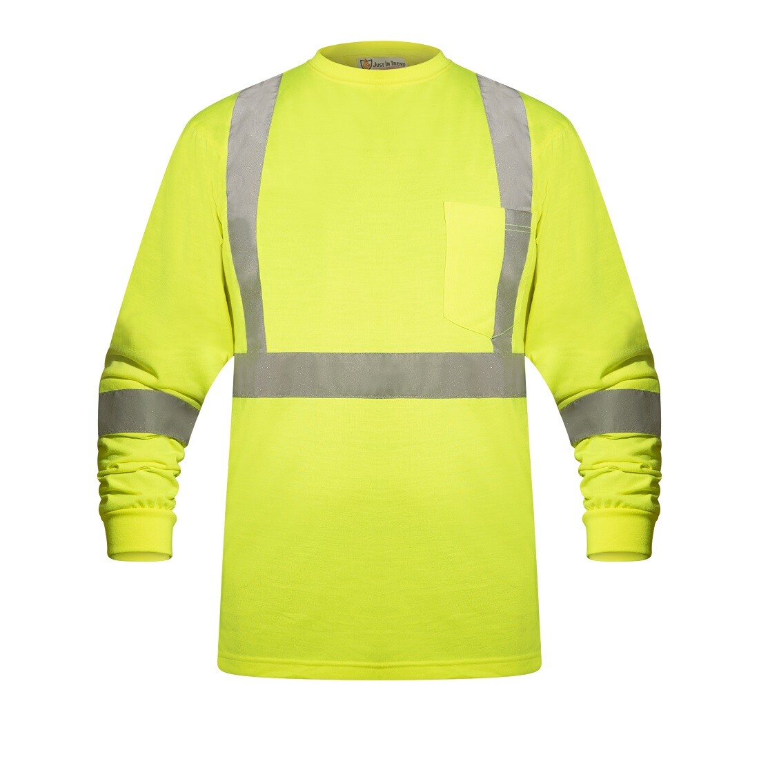 High Visibility Fluorescent Safety T-Shirt – Full Sleeve – 100% Polyester