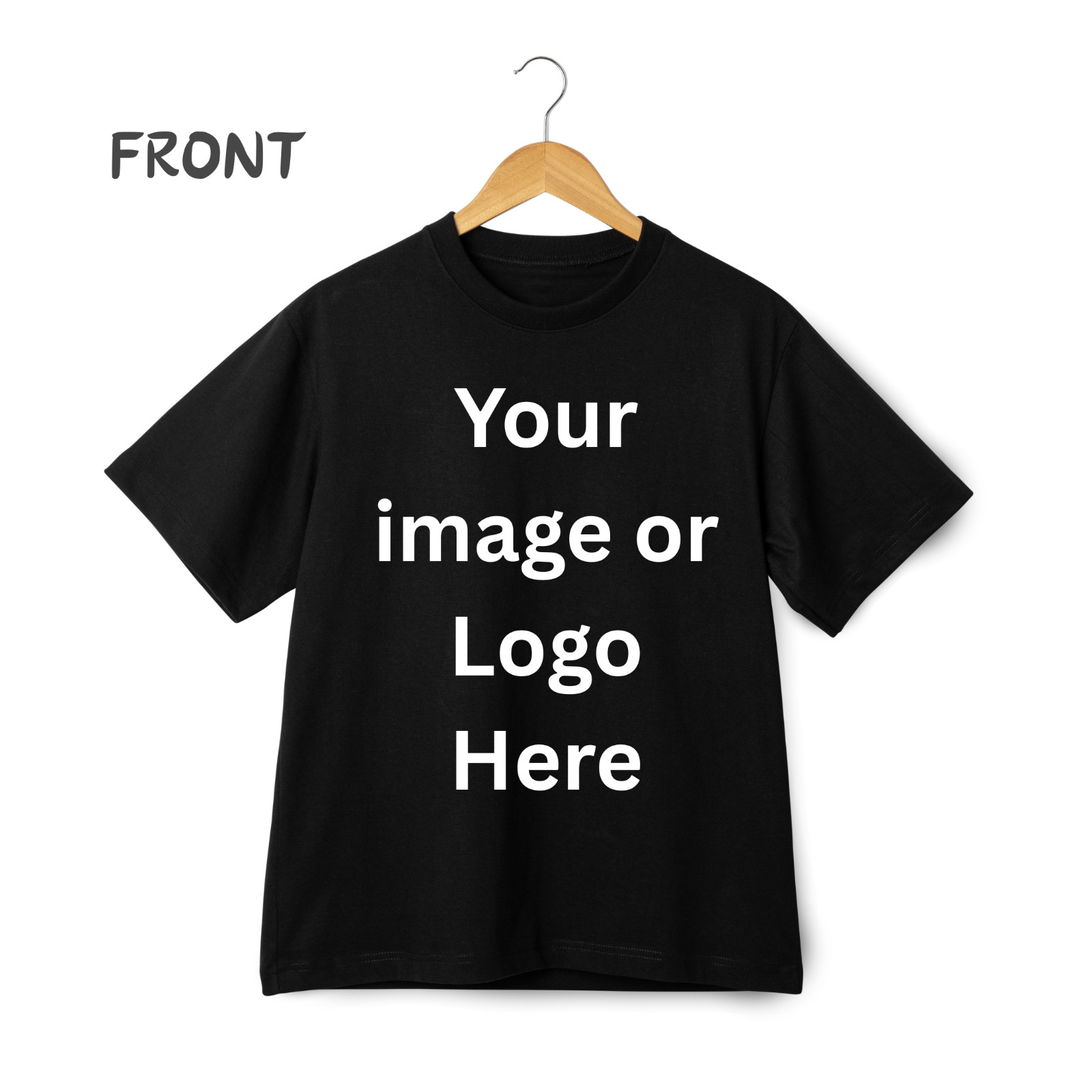 Custom Print Personalized T-shirt Front Back Chest Your Design Photo Logo Unisex