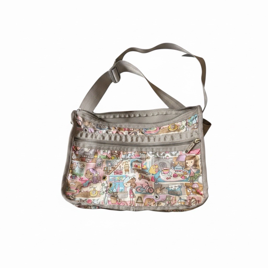 LeSportsac Every Day Deluxe Crossbody Shoulder Home Sweet Home Collection