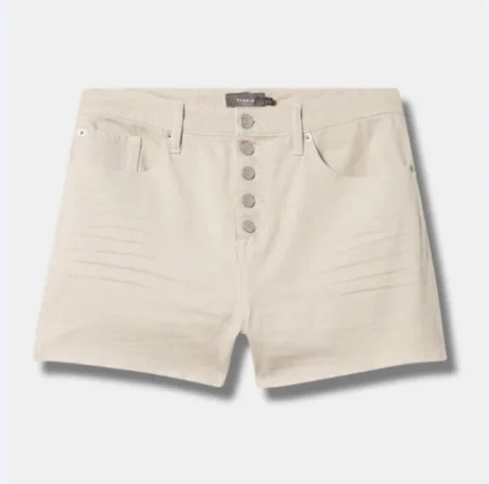 NWT TORRID 3.5″ Classic Denim High-Rise Short in Dust Storm Plus Size 24 W9041