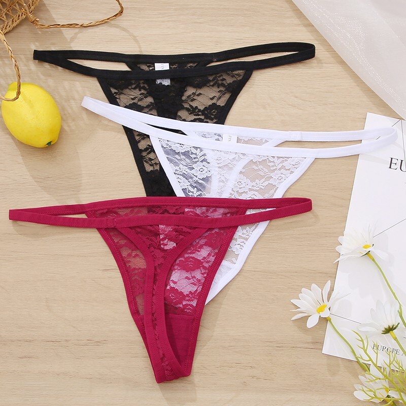 Women Sexy G-String Underwear Lace Panties Lingerie Thong Low Waist Intimates