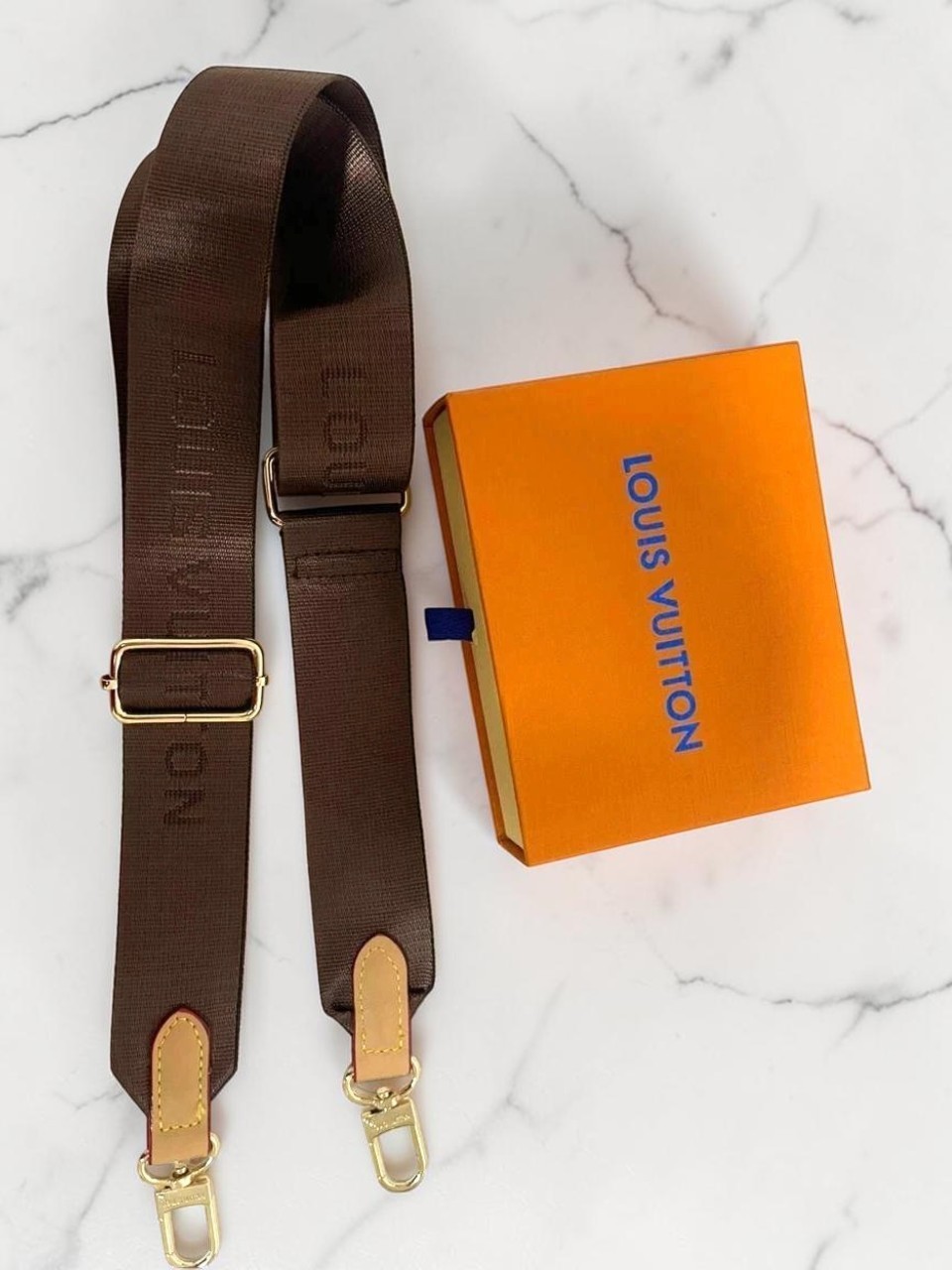 Louis Vuitton Adjustable Brown Shoulder Strap Crossbody Bag Pouch Replacement LV