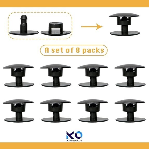 8 Sets Replacement Rivets for Crocs, Replacement Parts for Crocs